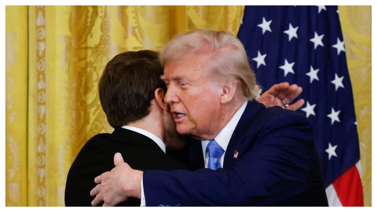 ‘Most Easily Manipulated President’: Trump’s Hot Mic Whisper to Macron Goes Viral After Putin Wastes No Time Humiliating Him, Shows Him Who’s Really In Charge