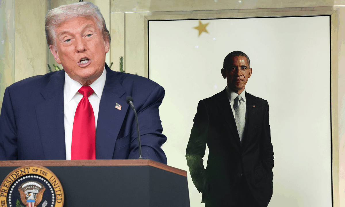 President Obama’s official portrait has been moved from public view in the White House