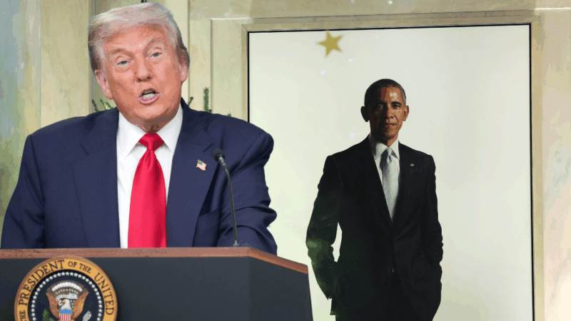 President Obama’s official portrait has been moved from public view in the White House