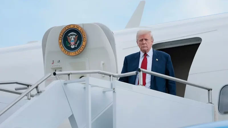 ‘He Was Holding That … Tight’: Air Force One Reportedly Reinstates Kid-Friendly Warnings to Help Donald Trump Avoid Another Fall