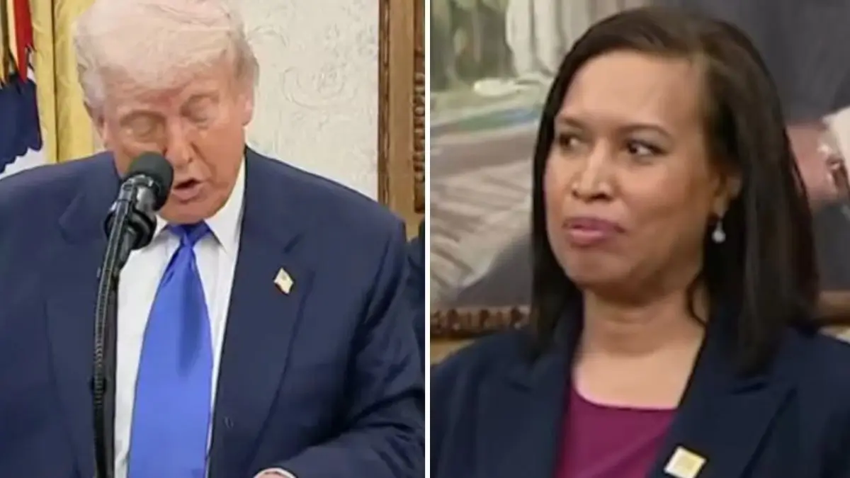 ‘She’s Fighting for Her Life’: Donald Trump’s Big Announcement Derails After Viewers Zoom In on the D.C. Mayor’s Struggle In the Background