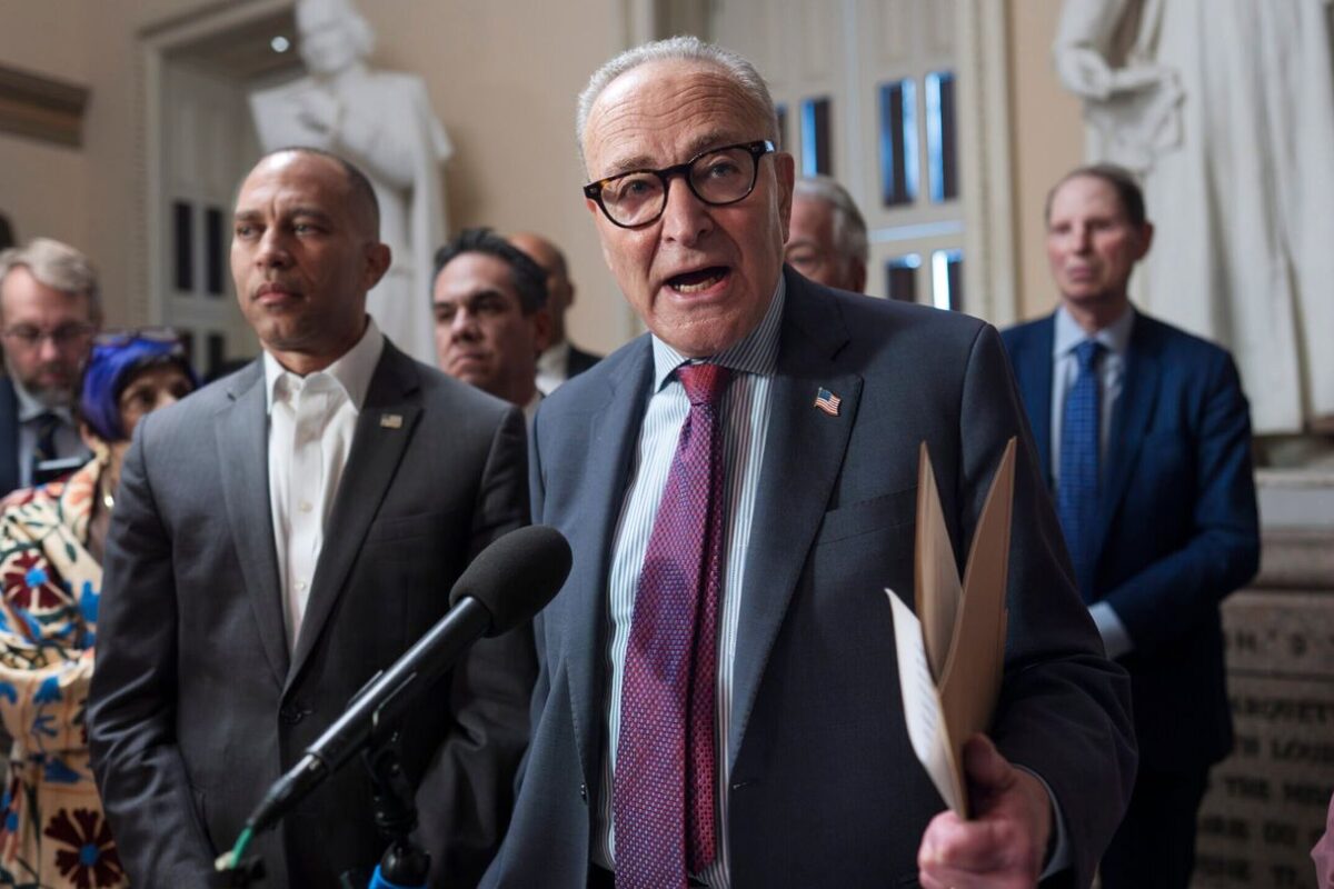 Schumer warns of a shutdown if Republicans don’t accept Democrats’ health care demands