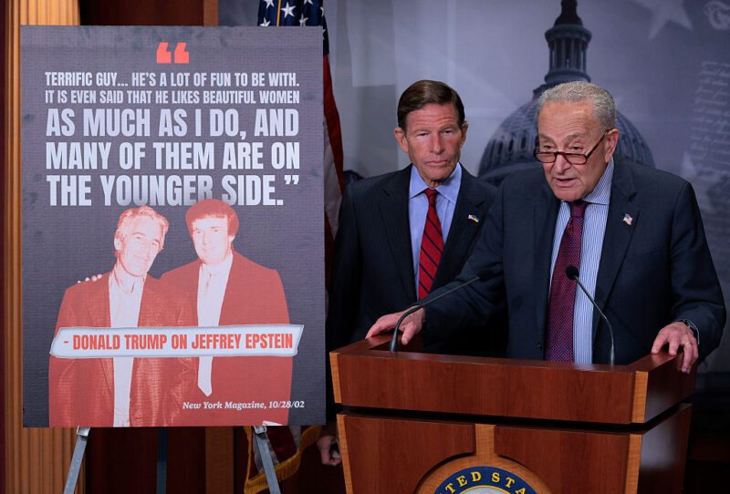 Senate Republicans defeat Democrats’ effort to force the release of Epstein files