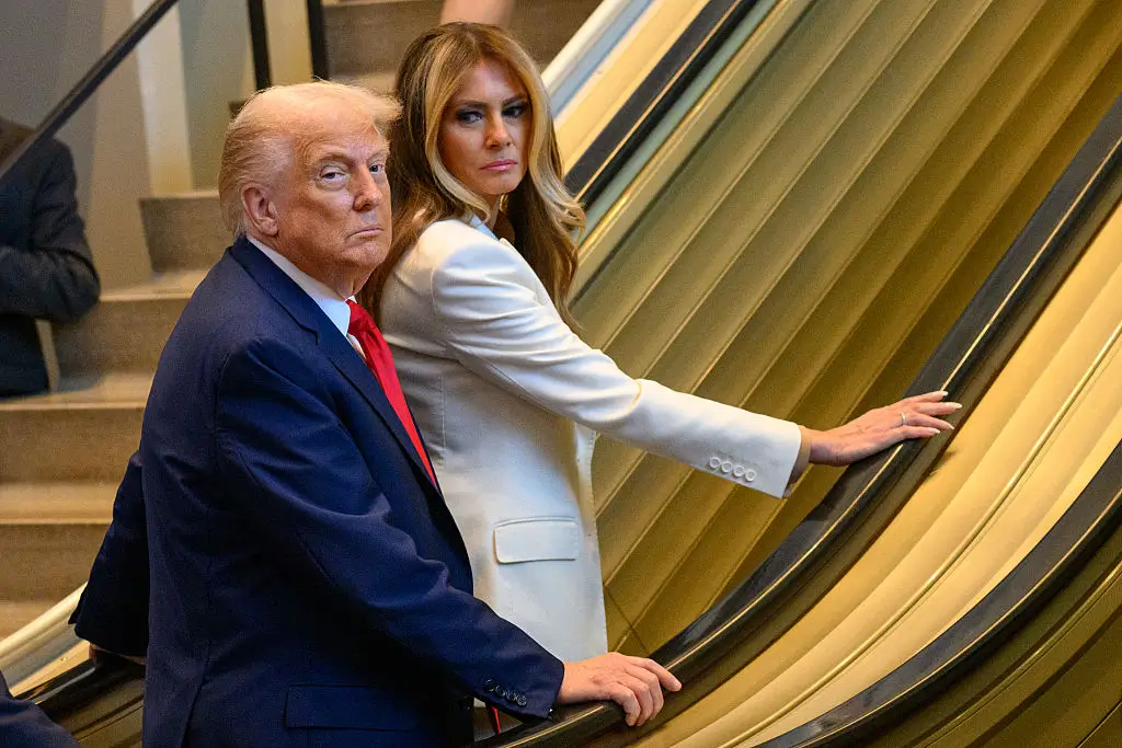 ‘She Would Have Fallen’: Trump Erupts After Escalator Sudden Stop Nearly Sends Melania Crashing Into Him As Cameras Catch Her Struggle to Stay Upright