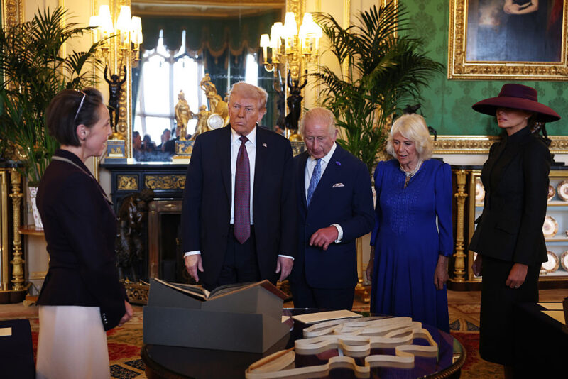 ‘Total Filth’: Trump Accused of Leaving Windsor Castle a Mess with Orange-Stained Sheets and ‘Takeout Trash’ as Melania Refused to Stay in the Same Room