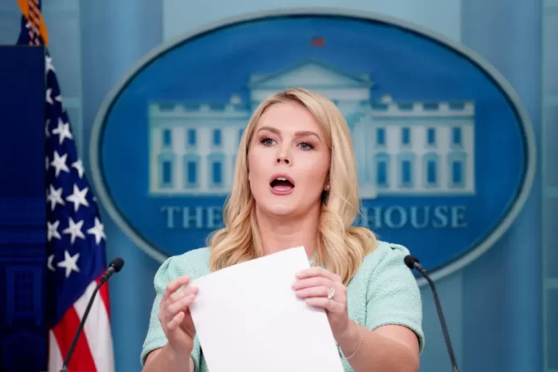 ‘Funniest Bit of Self-Irony Ever’: Karoline Leavitt Clumsily Spins Trump’s Health Concerns with Laughable Slogan