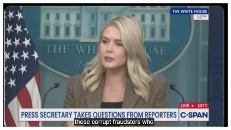 ‘She’s Got Hives from the Stress’: Karoline Leavitt Visibly Rattled, Raises Her Voice After Reporter Throws Trump’s Own Words Back In Her Face on the DOJ