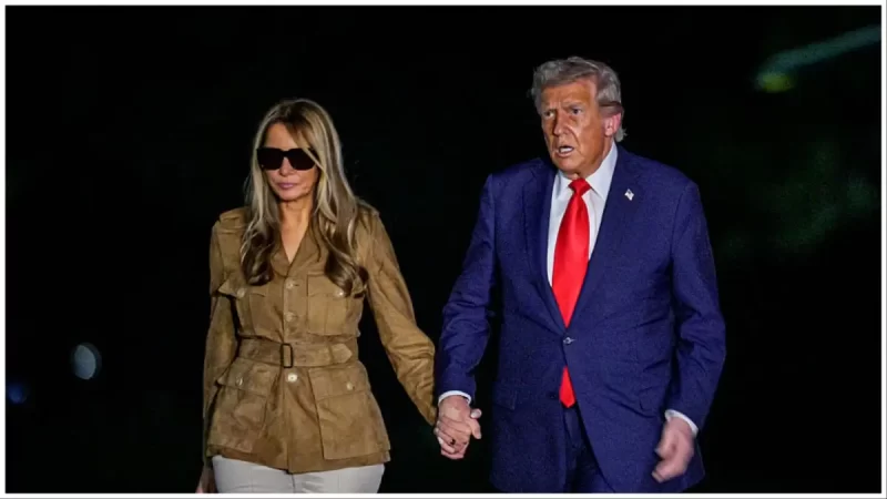 ‘Distance Herself from Stench’: Trump’s Perfect Walk Fell Apart as Melania Refused to Play Along Cameras Caught the Fake Reaction She Tried to Sell 