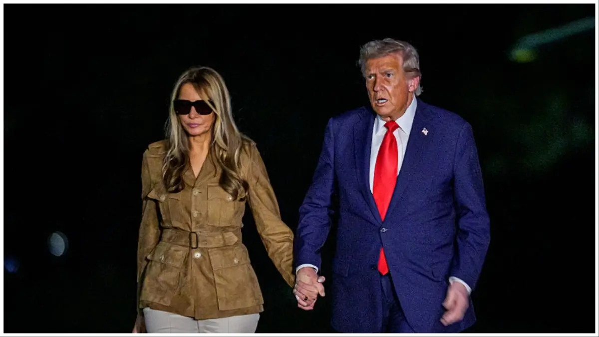 ‘Distance Herself from Stench’: Trump’s Perfect Walk Fell Apart as Melania Refused to Play Along Cameras Caught the Fake Reaction She Tried to Sell 