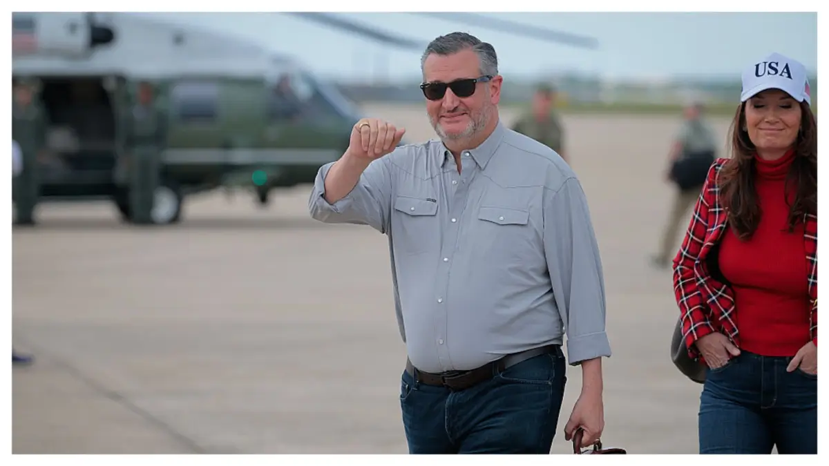 ‘Most Work He’s Done His Entire Life’: Ted Cruz Clearly Struggling to Erase ‘Evil’ Message on Side of a Texas Highway Has the Internet In Stitches