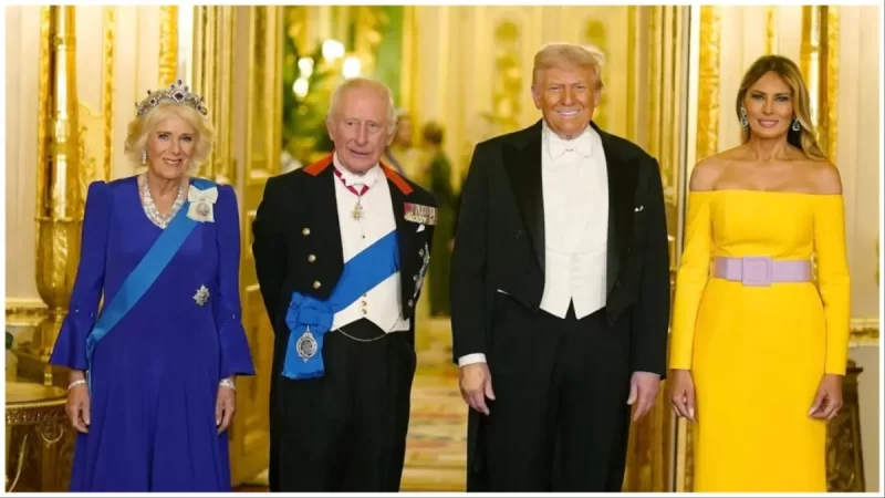 ‘He is Way Too Rich…for That’: Trump Hid His Ankles in New Royal Photo, But Fans Zoomed In and Said What They Saw Was Even More Embarrassing