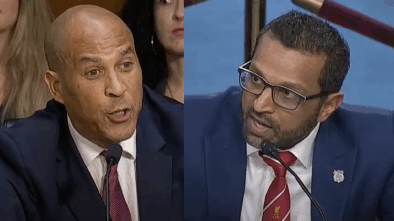 ‘I am not afraid of you!’: Senator Booker clashes with FBI Director Kash Patel over Trump’s MAGA agenda