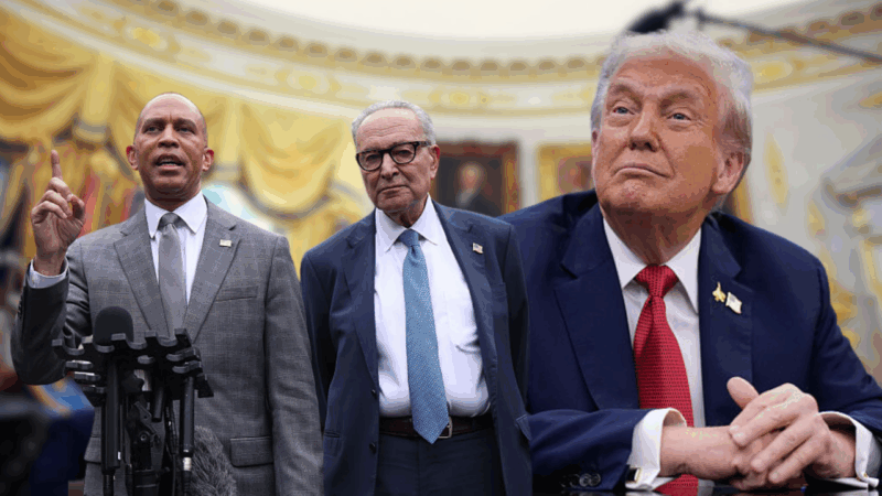 Trump posts racist AI video of Hakeem Jeffries and Chuck Schumer amid government shutdown fight