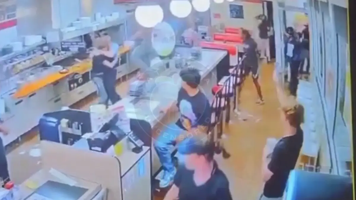 ‘Lock Those Thugs Up!’: Wild Brawl Erupts at Georgia Waffle House Until Black Customer Towers Over Rampaging White Teens to Save Workers