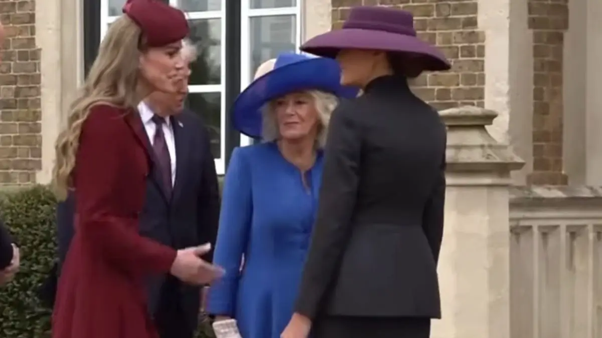 ‘Kate Knows Better’: Queen’s Brutal Side-Eye and Shady Wave Humiliate Kate After She Tried to Chat with Melania, Fans laugh at the Dismissal