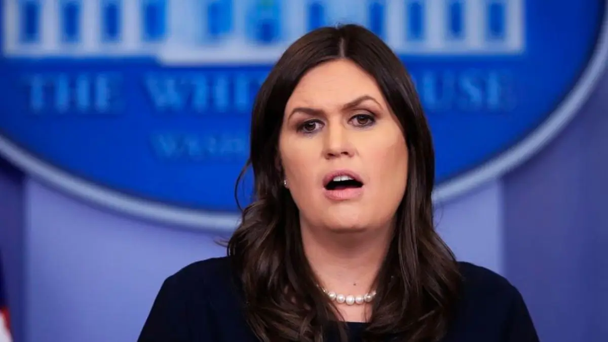 ‘The Kids Faces Says it All’: Former Press Secretary Sarah Huckabee’s Big Speech Backfires Once Viewers Zoom In on the Black Girls Getting Soaked in the Rain