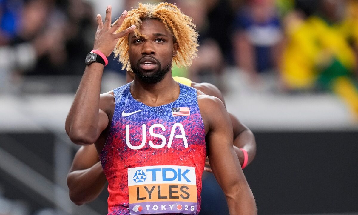 Noah Lyles wins his fourth 200-meter world title