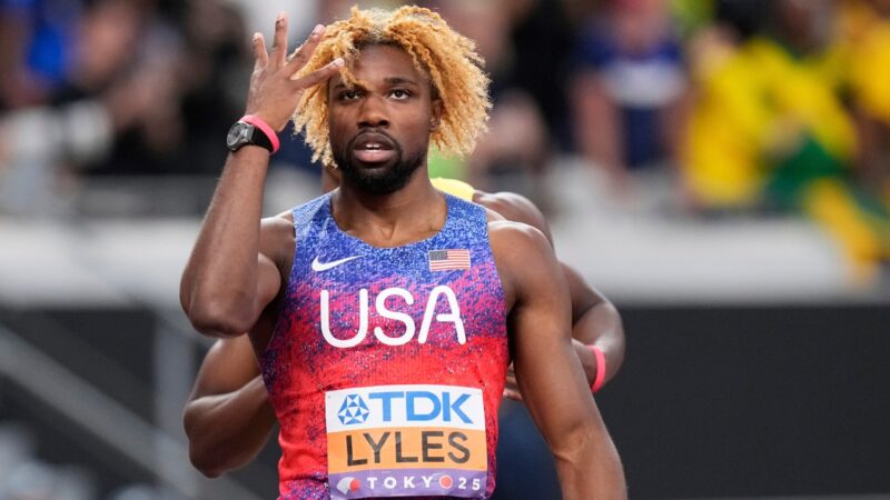 Noah Lyles wins his fourth 200-meter world title