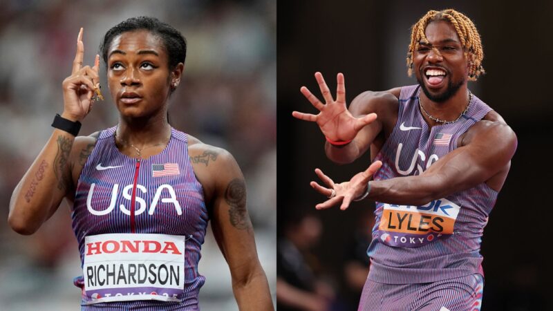 At worlds, Sha’Carri and Lyles feel they found something among those long-awaited cheers in Tokyo