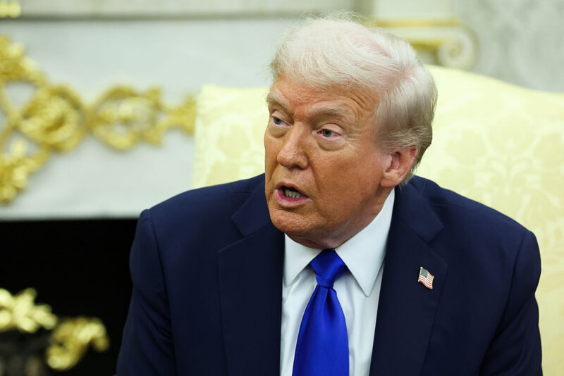 ‘This Is Not Normal’: Trump’s Cringy Exchange with Female Reporter Leaves Room Uneasy — But What Viewers Zoomed In On Made It Ten Times Worse