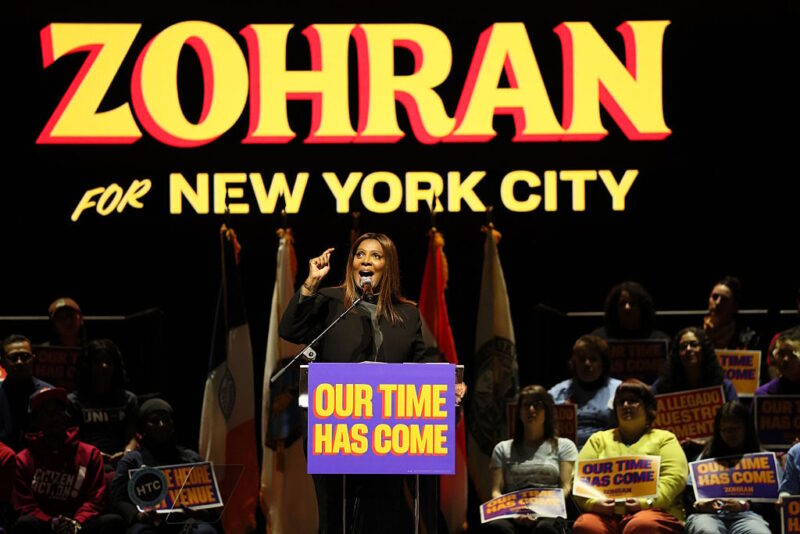 Letitia James delivers fiery speech against Trump at rally for Mamdani: ‘You come for me, you gotta come to all of us!’