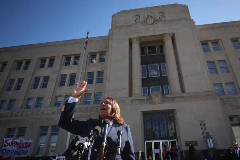 Letitia Jamees says she has ‘no fear’ after pleading not guilty in case prosecuted by Trump