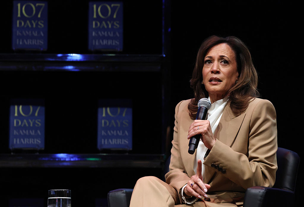 Kamala Harris keeps getting heckled by protesters on her book tour and she’s started responding back