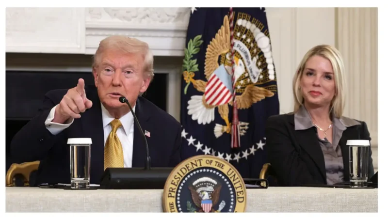 ‘This Is OK?’: Trump Gets Lost Mid-Question, Spirals Into an Offensive Rant, Then Orders Pam Bondi to Save Him — But Somehow Makes It Even Worse