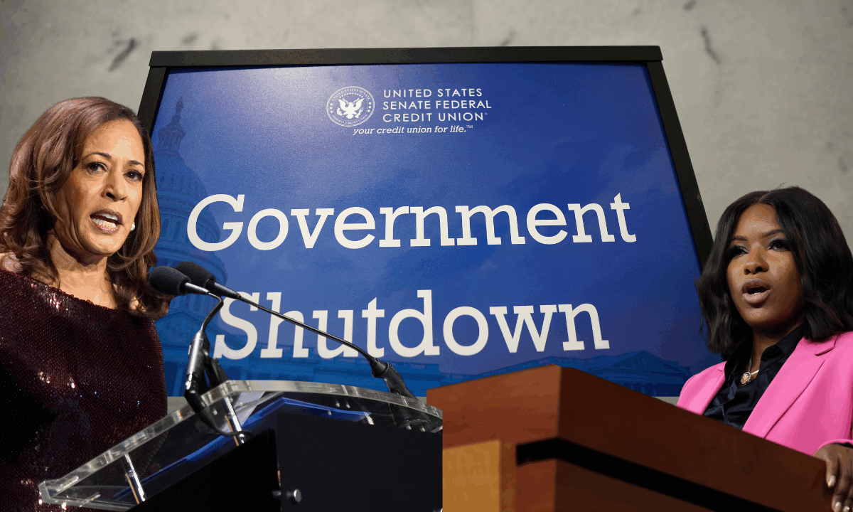 ‘This is their shutdown’: Kamala Harris and Jasmine Crockett react to government shutdown
