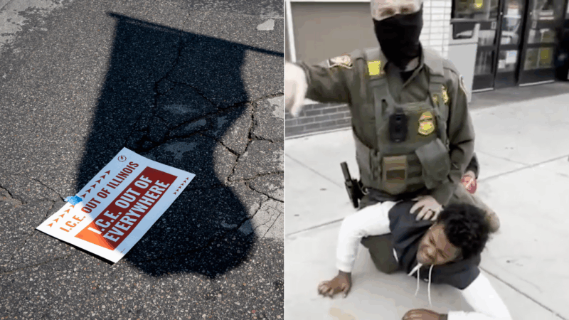 ICE Agents tackle a Black teen in the Chicago area as he screams ‘I’m a US Citizen’