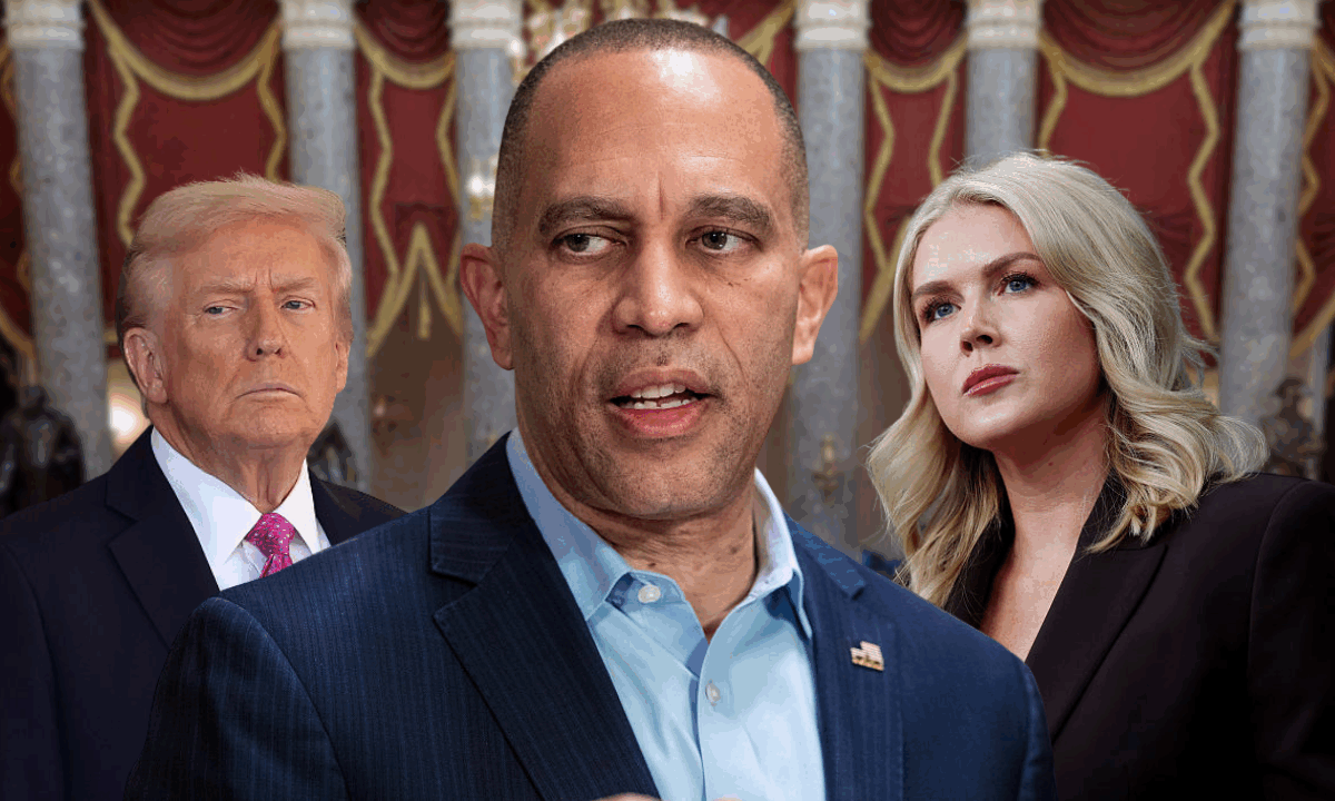 Hakeem Jeffries slams ‘racist’ Republicans and Trump press secretary: ‘They’re ripping the sheets off!’: