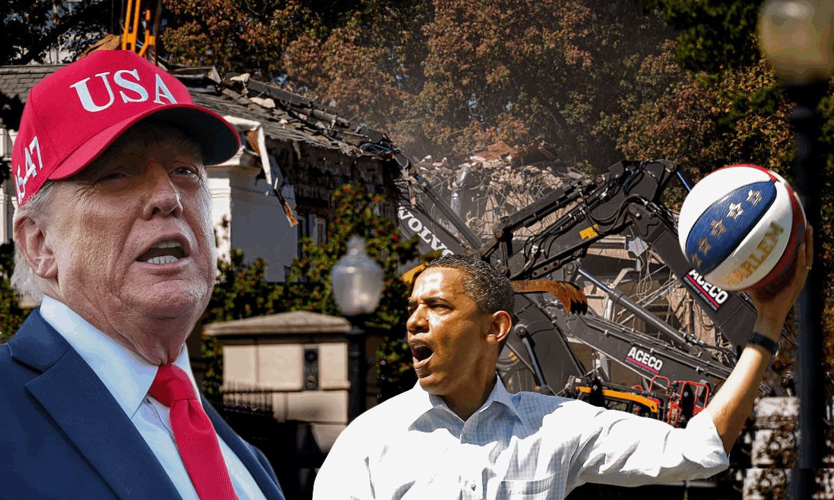 Trump White House points to Obama basketball court renovation in defending viral demolition