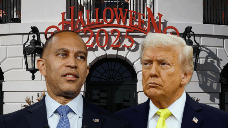 Jeffries calls on Trump to ‘put on costume and pretend to act like a president’