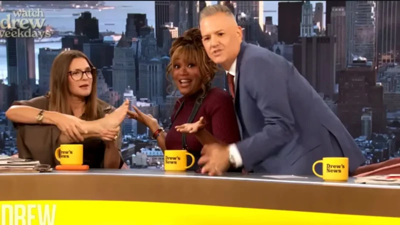 ‘Gross’: Drew Barrymore’s On-Air Meltdown Turns Bad After She Sniffs Her ‘Dirty’ Feet, Then Horrifies Fans by Forcing Her Co-Host to Smell Them Too!