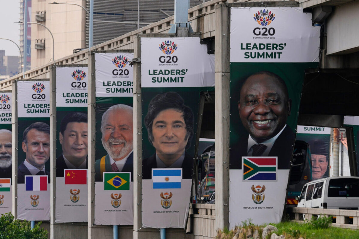 Leaders arrive for a first African G20 summit overshadowed by a rift between the host and the US