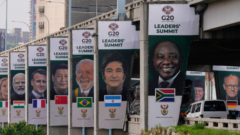 Leaders arrive for a first African G20 summit overshadowed by a rift between the host and the US