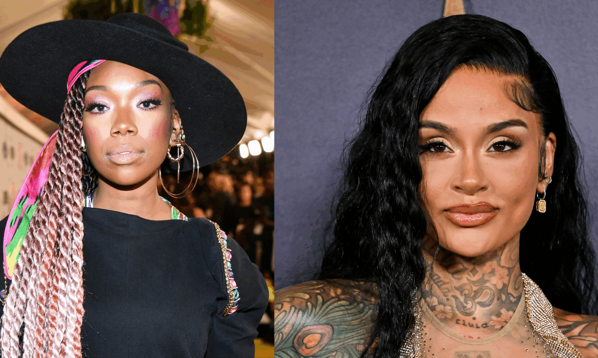 Kehlani gives Brandy her flowers during ‘Boy Is Mine Tour’ stop in L.A.: ‘Our Black Cinderella’