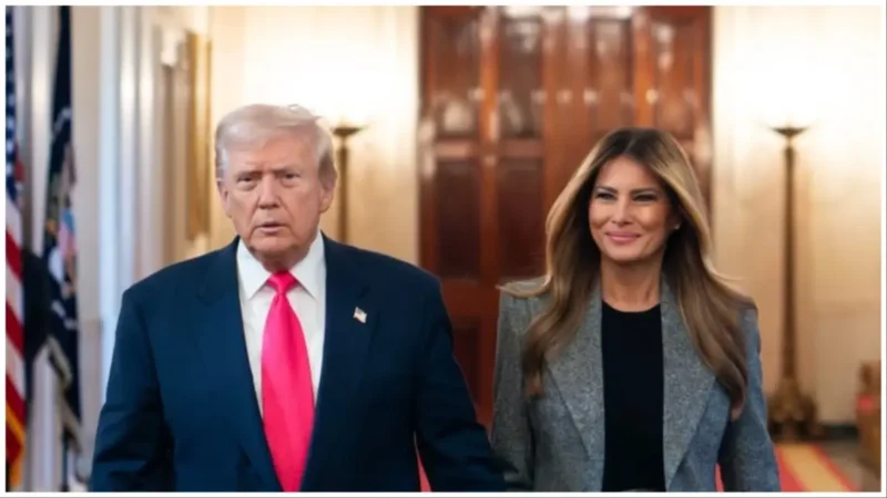 ‘I Thought That Was Her Skin’: Pic of Melania and Trump Sends Viewers Into a Frenzy After Her Nighttime Look Has People Asking If She Forgot Her Pants