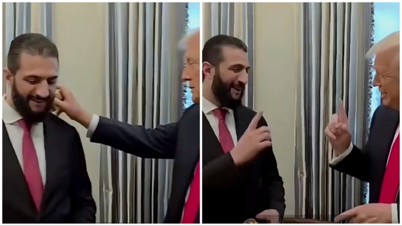 ‘Hahaha’: Trump Stuns Syrian President with Surprise Cologne Attack — When He Tries to Block It, Trump Douses Him Again and Then Asks a Wild Question About His Wife