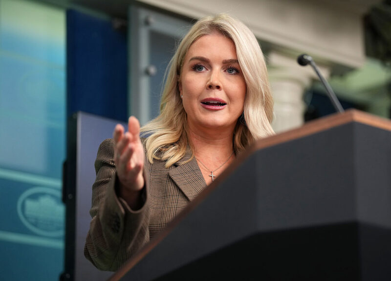 ‘Got Jealous of Erika Kirk’: Karoline Leavitt Turns Heads at White House After-Hours Event as Critics Question Whether Her Dress Crossed the Line