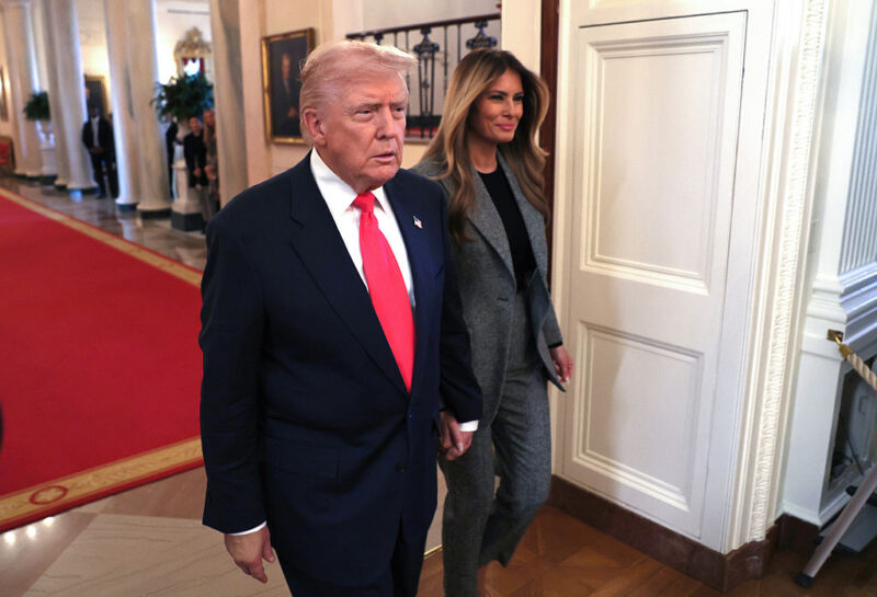 ‘Check Out the Phone on the Left’: Trump and Melania’s New ‘Power Couple’ Photo Sparks Bizarre Reactions as Folks Scramble to Decode the Phone Image