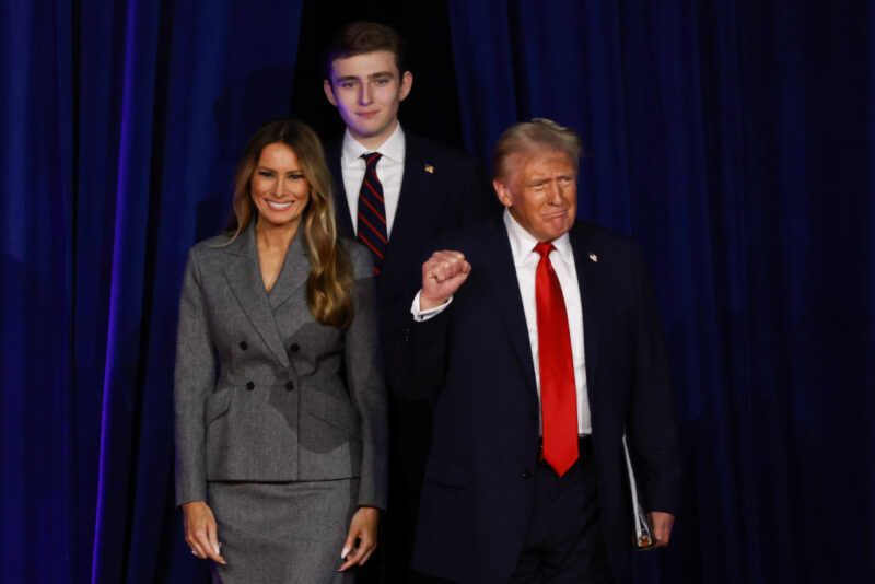 ‘Gag Me with a Spoon’: Barron Shows Up Looking Like a Grown Man, But Trump’s ‘Limp’ Hand Gesture Becomes the Only Thing Anyone Can Talk About