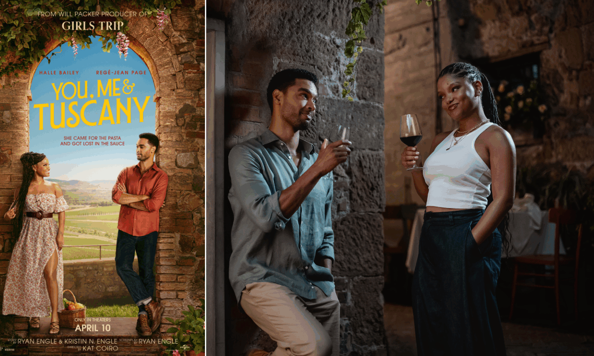 Halle Bailey and Regé-Jean Page explore why love stories still matter in ‘You, Me & Tuscany’