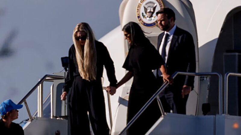 ‘No One Hugs Like This Unless They’ve Been Intimate’: Erika Kirk’s Flirty Words for JD Vance — Then That Neck Grab — Has Viewers Warning His Wife Usha