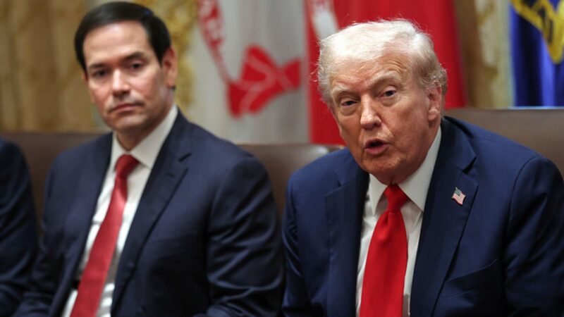 ‘Tell Him to Change His Depends’: Trump’s Marathon Briefing Derails After Cameras Catch Marc Rubio Struggling to Breathe While the Room Visibly Suffers