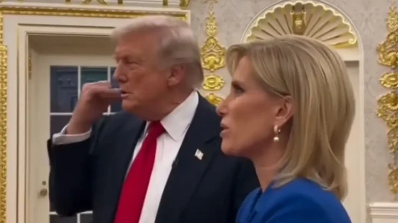 ‘OMFG’: Laura Ingraham Was Shading the ‘Hell’ Out of Trump to His Face, and This Below-the-Belt Question Had Him Grinning Cluelessly as Viewers Lost It