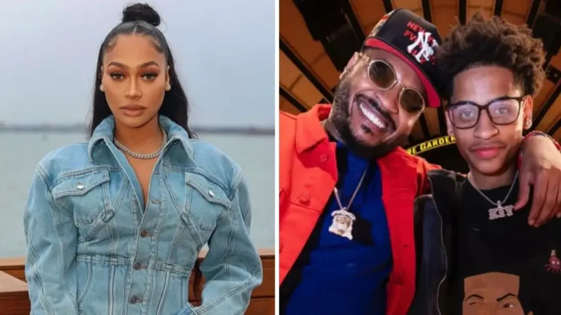 ‘Sis Can’t Stand That Man: La La’s Tense Courtside Moment with Carmelo Anthony During Son Kiyan’s Game Has Fans Saying Their Body Language Says It All