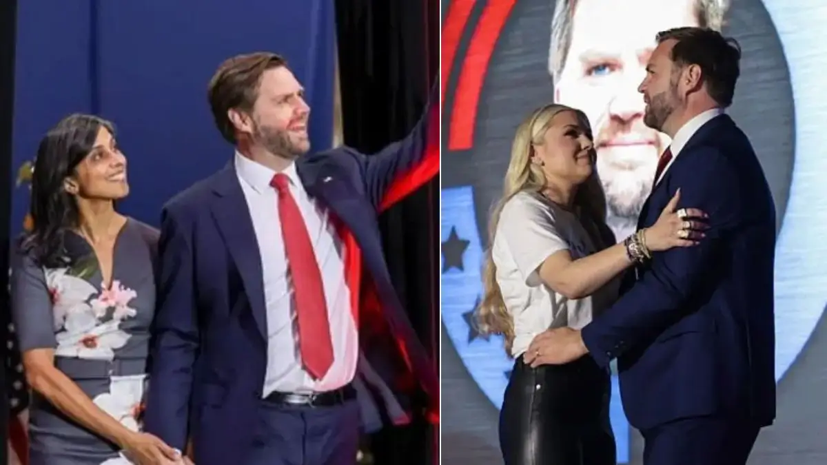 ‘Run Usha, RUN!!!!’: JD Vance’s Wife Ditches JD Vance and Her Wedding Ring In New Photos Weeks After His Viral Hug with Erika Kirk