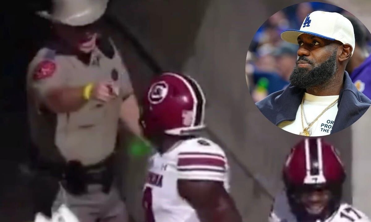 LeBron James calls out Texas A&M cop after shoulder bump incident with football players