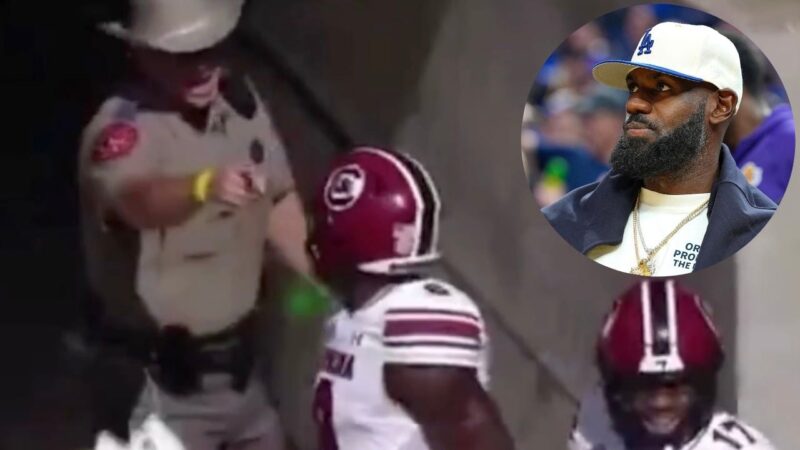 LeBron James calls out Texas A&M cop after shoulder bump incident with football players